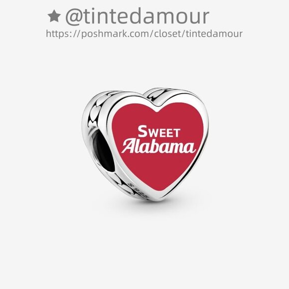 Pandora Alabama Heart Charm|Pendant - Picture 2 of 2